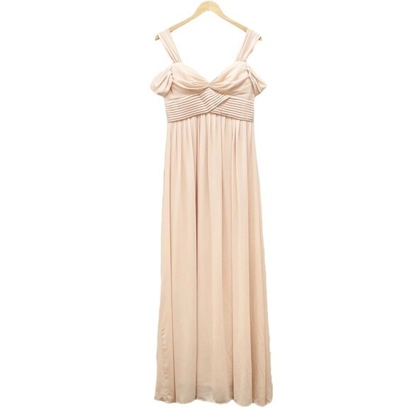 NEW Lulus Make Me Move Blush Pink Formal Floor Length Maxi Dress Size Large NWOT - Picture 1 of 11